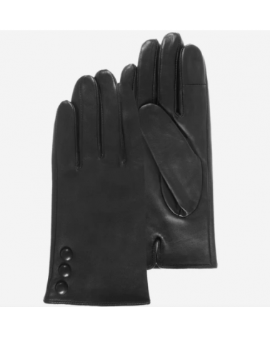 Gants femme en cuir d’agneau pleine fleur doublés soie – Isotoner