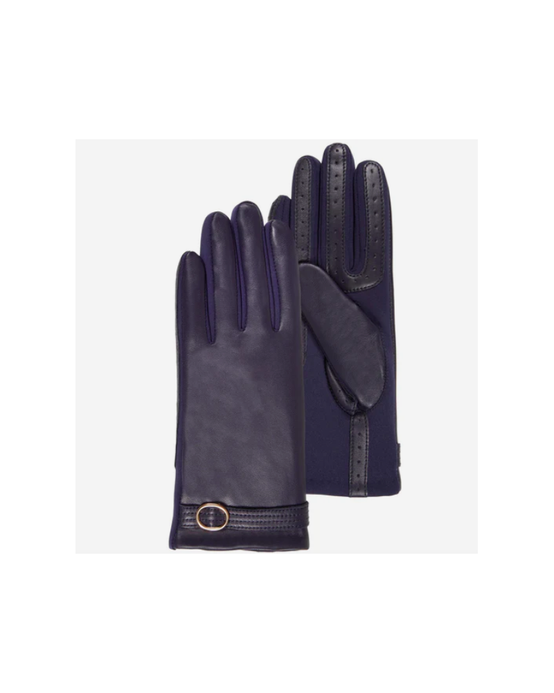 Gants femme en cuir de mouton pleine fleur SmarTouch coloris marine – Isotoner Gants femme en cuir de mouton pleine fleur SmarTouch coloris marine – Isotoner