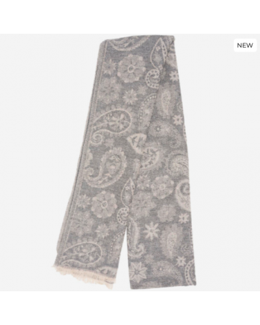 Écharpe mixte motif cachemire Soft Touch – douceur et élégance