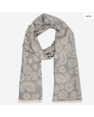 Écharpe mixte motif cachemire Soft Touch – douceur et élégance