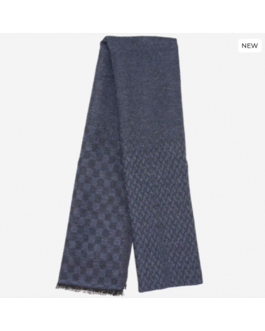 Écharpe homme motif Damier Soft Touch – douceur et élégance