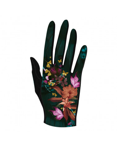 Gants tactiles en laine made in France modèle Cosmos émeraude - FST Brokante