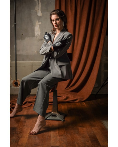 Gants tactiles en laine made in France modèle Soupir - FST Brokante