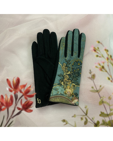 Gants tactiles en laine made in France modèle Eveil - FST Brokante