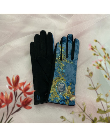 Gants tactiles en laine made in France modèle Naïade - FST Brokante