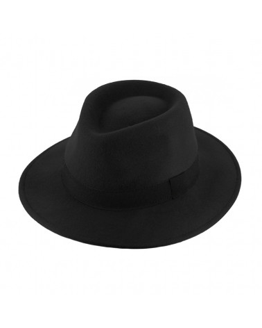Chapeau forme Traveller en feutre de laine waterproof coloris Noir
