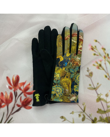 Gants tactiles en laine made in France modèle Babylone - FST Brokante