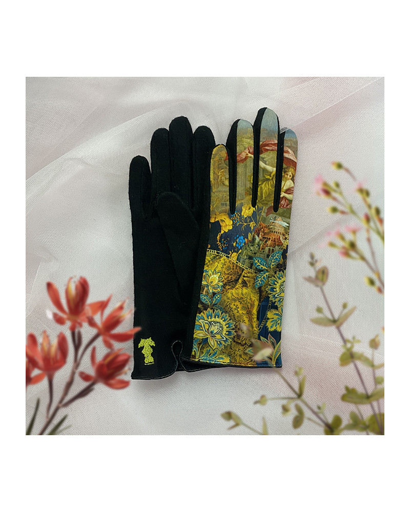 Gants tactiles en laine made in France modèle Babylone - FST Brokante
