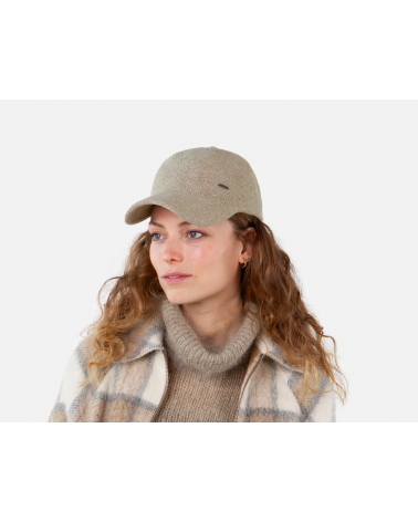 Casquette de baseball hiver femme coloris beige modèle Eyllin - Chapo & Co