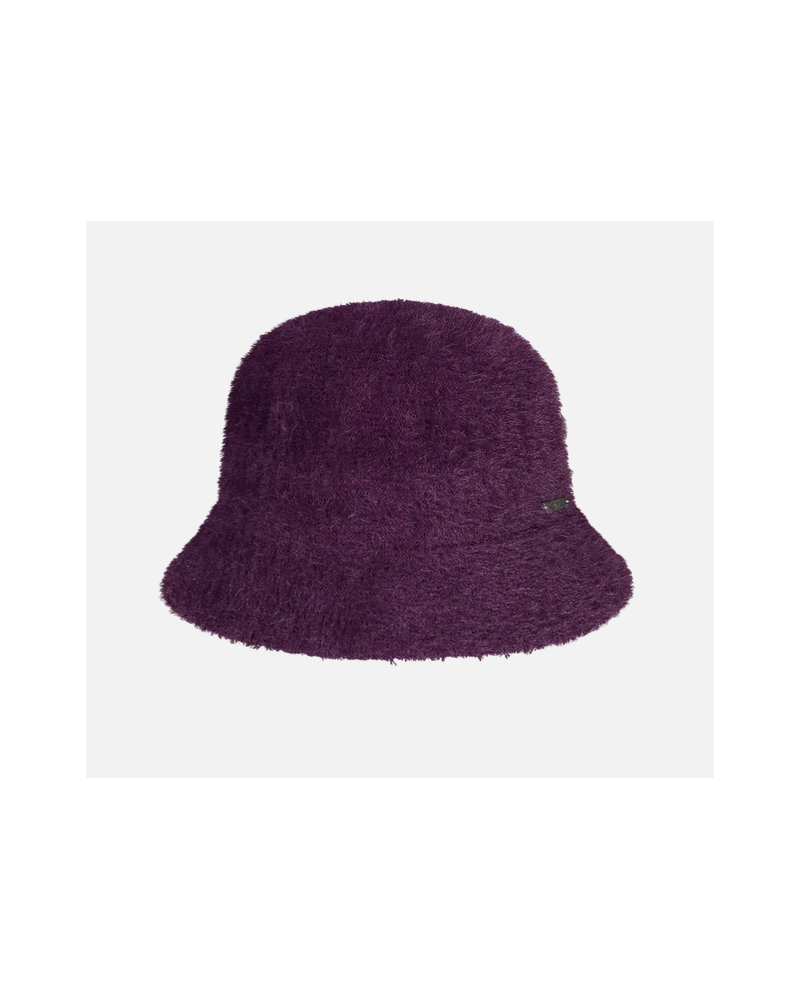 Chapeau forme bob en fausse fourrure coloris aubergine - Barts