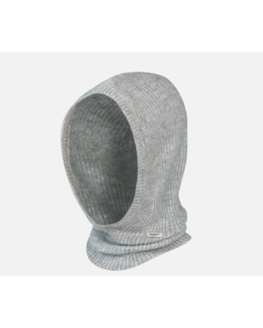 Bonnet forme cagoule en tricot modèle Karesa coloris gris - Barts