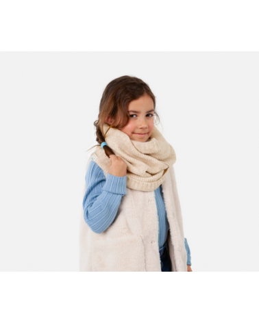 Tour de cou enfant Shae Barts – châle doux et extensible en tricot zigzag