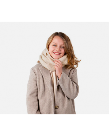 Tour de cou enfant Shae Barts – châle doux et extensible en tricot zigzag