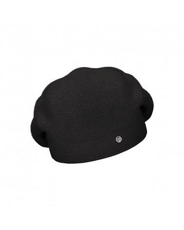 Béret tricoté type Basque en laine coloris noir Rabionek – Confortable pour l’hiver