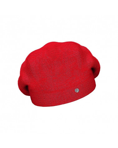 Béret tricoté type Basque en laine coloris rouge Rabionek – Confortable pour l’hiver