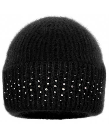 Bonnet Polonais chic et souple en Angora coloris noir - Chapo & Co