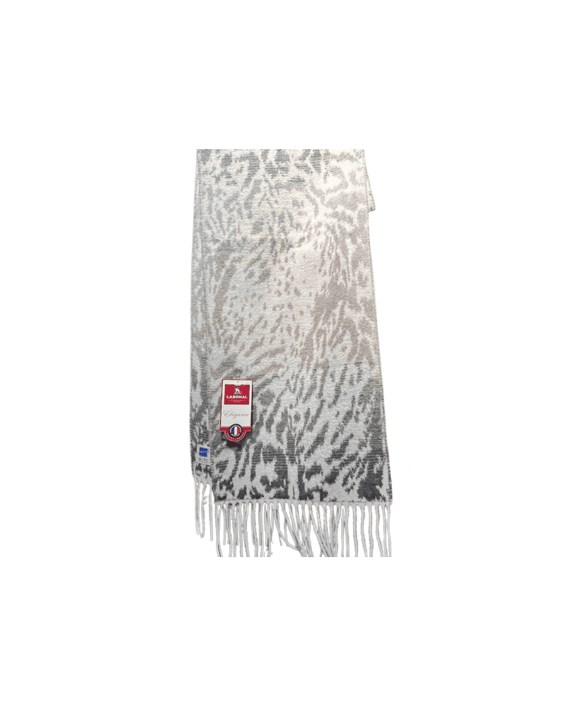 Écharpe Labonal Made in France motif gazelle – chaleur et élégance