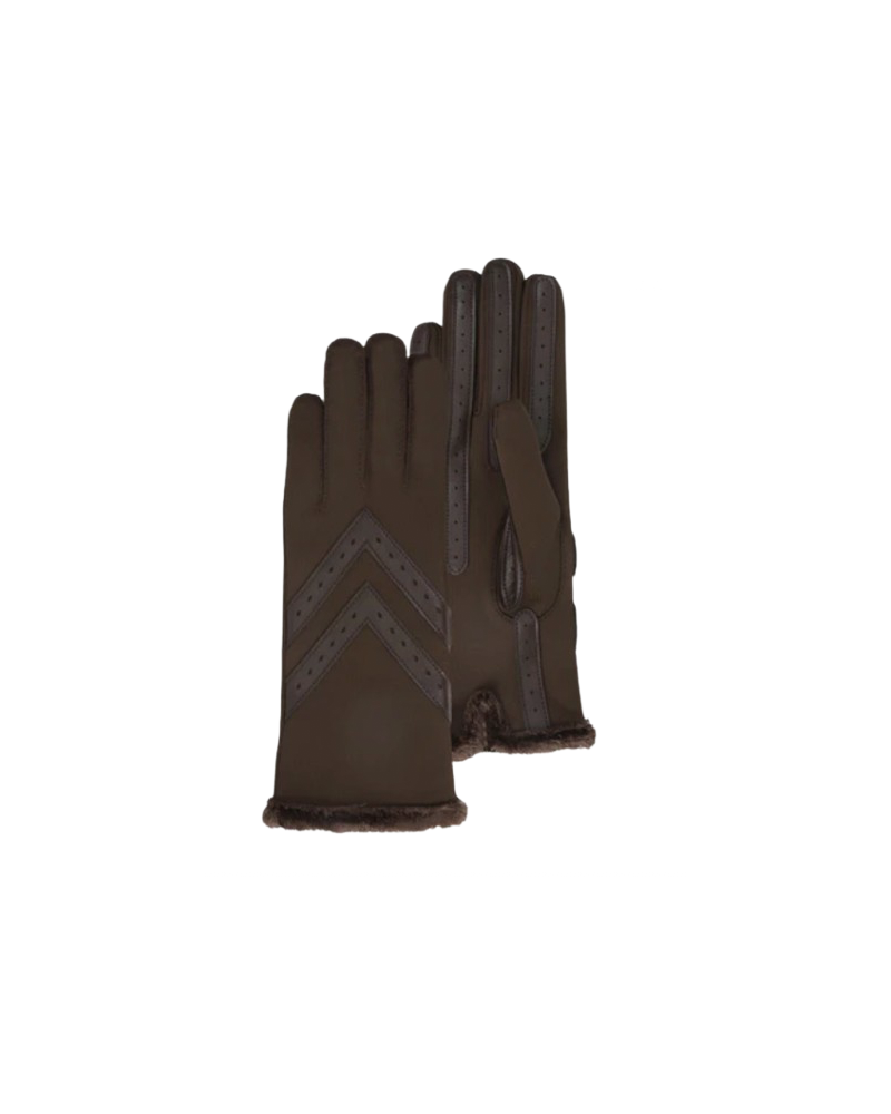 Gants imperméable et tactile femme coloris brun - Isotoner