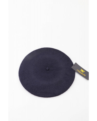 Béret femme type Basque en laine coloris marine - Chapo & Co