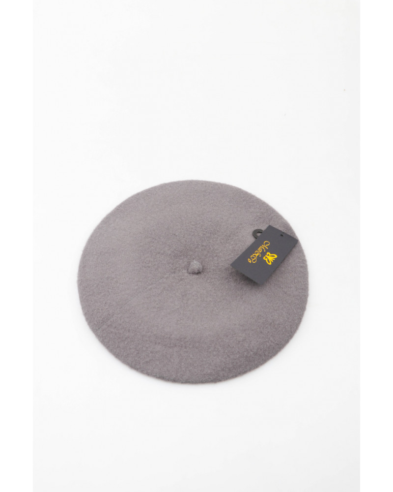 Béret femme type Basque en laine coloris gris - Chapo & Co