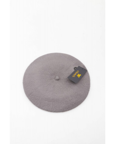 Béret femme type Basque en laine coloris gris - Chapo & Co