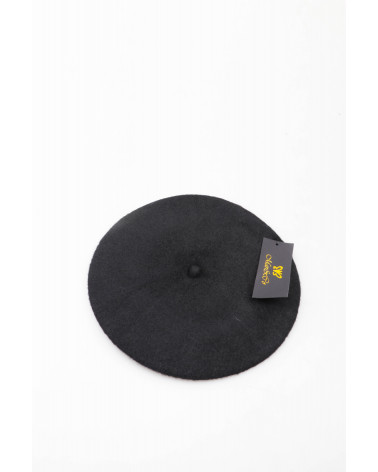 Béret femme type Basque en laine coloris noir - Chapo & Co