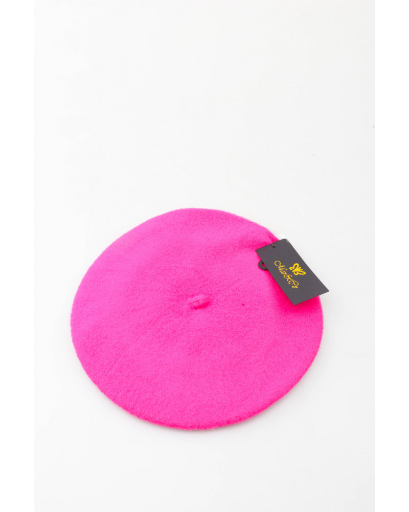 Béret femme type Basque en laine coloris fuchsia - Chapo & Co