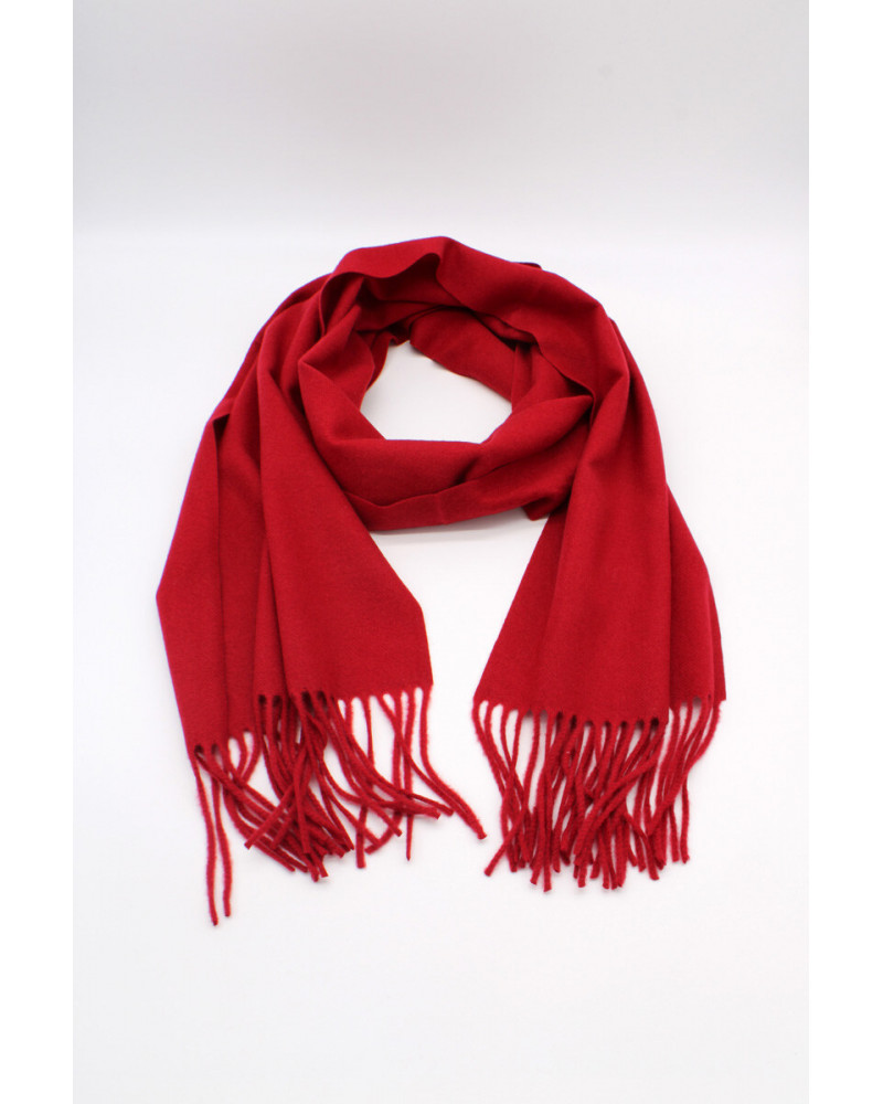 Echarpe sensation cachemire ultra douce coloris rouge foncé - Chapo & Co