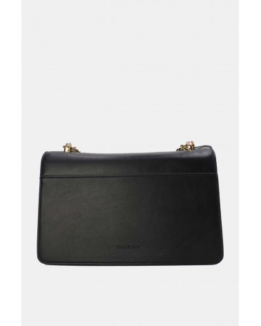 Sac à main chic petit format à bandoulière chainette noir - Chapo & Co