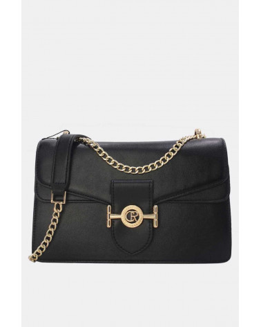 Sac à main chic petit format à bandoulière chainette noir - Chapo & Co