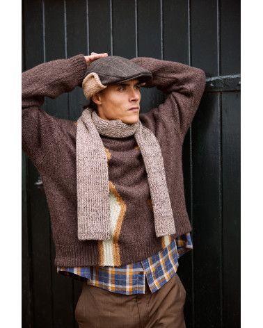 Casquette Plate Hiver avec doublure chaude et cache-oreilles Monzonite – Style Classique