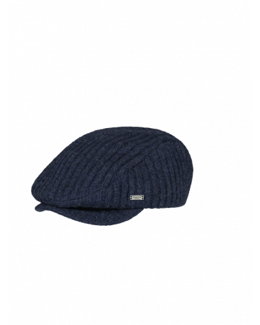 Casquette plate en tricot avec réglage arrière Modèle Alvadey coloris Marine