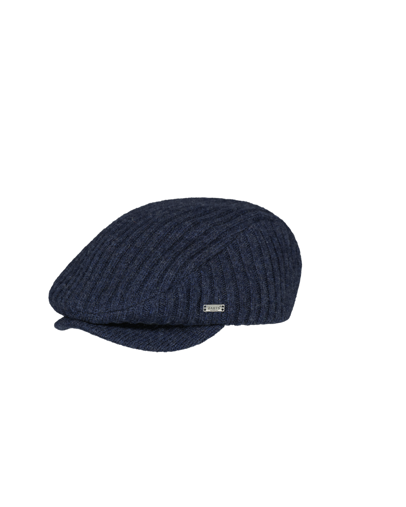 Casquette plate en tricot avec réglage arrière Modèle Alvadey coloris Marine
