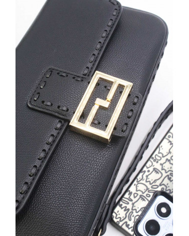 Sac à main chic à double bandoulière coloris noir - Chapo & Co