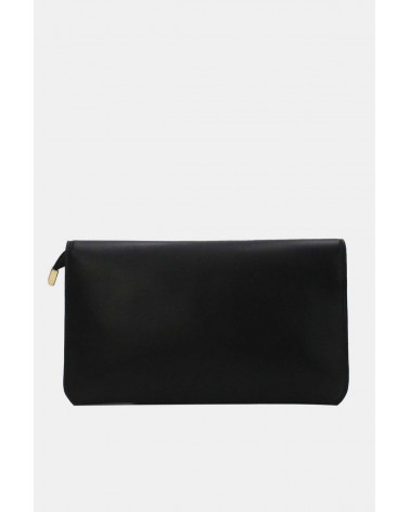 Sac à main sobre et chic effet cuir coloris noir - Chapo & Co