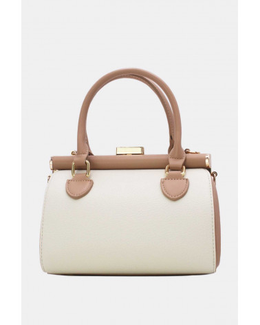 Sac à main petit format à bandoulière coloris beige - Chapo & co