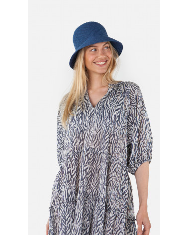 Chapeau d'été forme bob souple coloris Denim - Chapo & Co