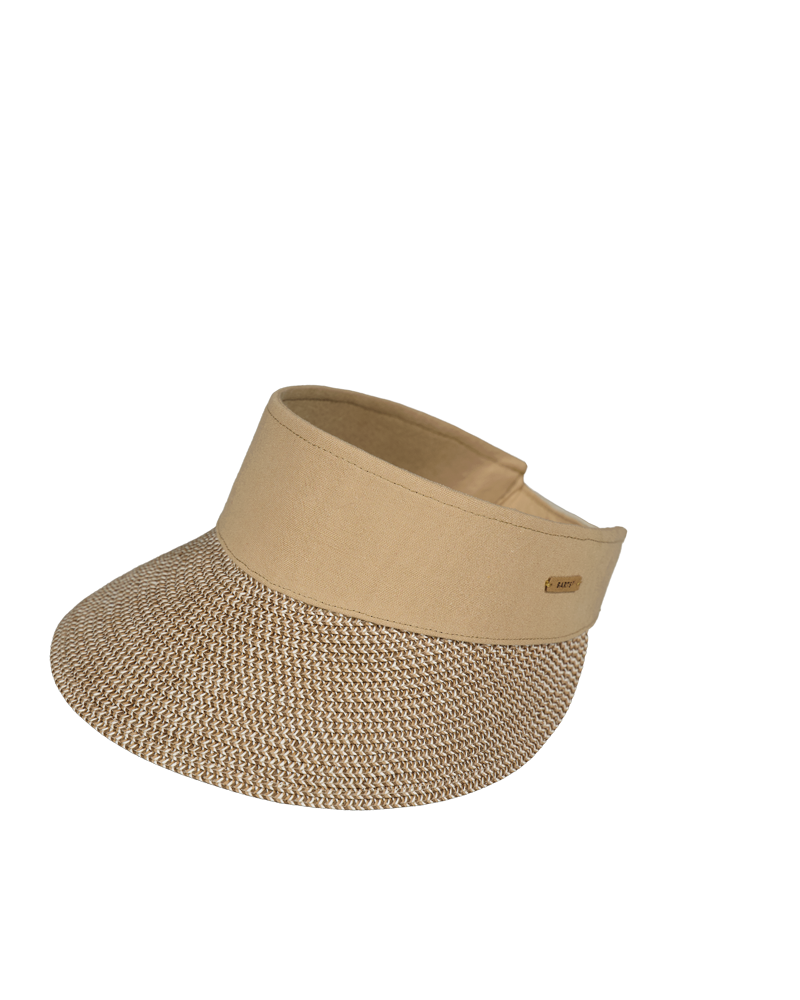 Visière de plage en paille Barts modèle Vesder beige - Chapo & Co
