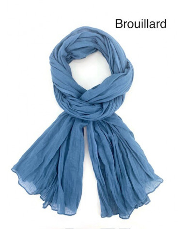Foulard chèche en 100% coton indien coloris uni - Chapo & Co