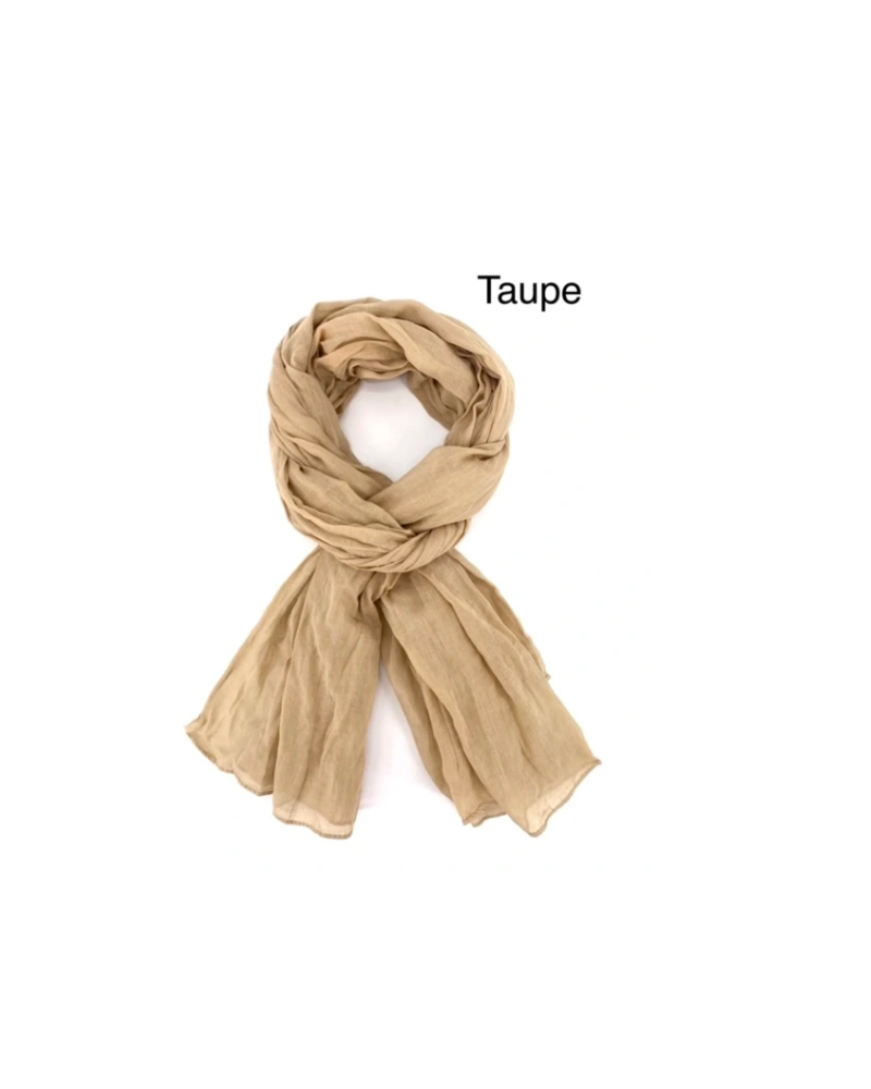Foulard chèche en 100% coton indien coloris uni - Chapo & Co