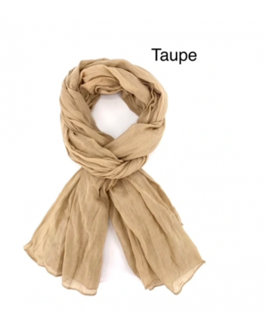 Foulard chèche en 100% coton indien coloris uni - Chapo & Co