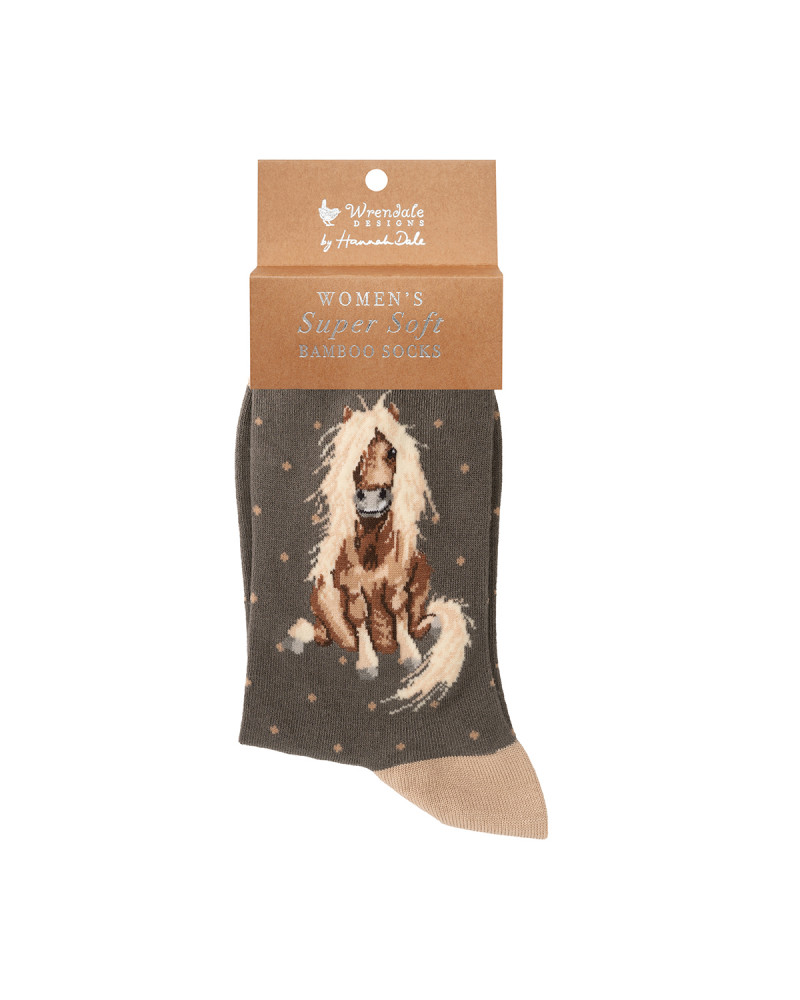 Chaussettes Wrendale Design 100% fibres de Bambou motif cheval Gloria
