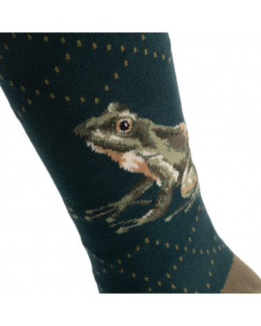 Chaussettes Hommes Wrendale en fibres de Bambou motif grenouille