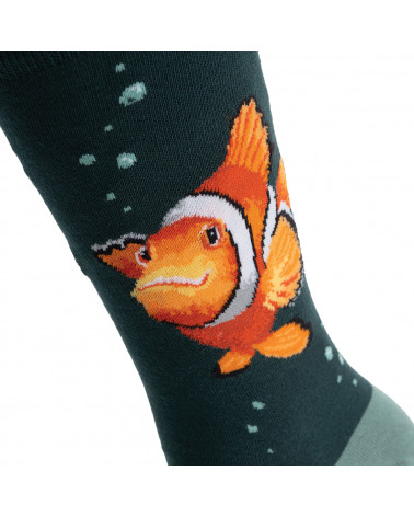 Chaussettes Hommes Wrendale en fibres de Bambou motif Poisson clown
