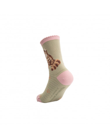 Chaussettes Wrendale Design 100% fibres de Bambou motif Chat félin