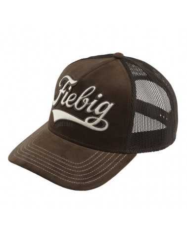 Casquette de baseball forme trucker coloris Marron velours - Vintage et réglable