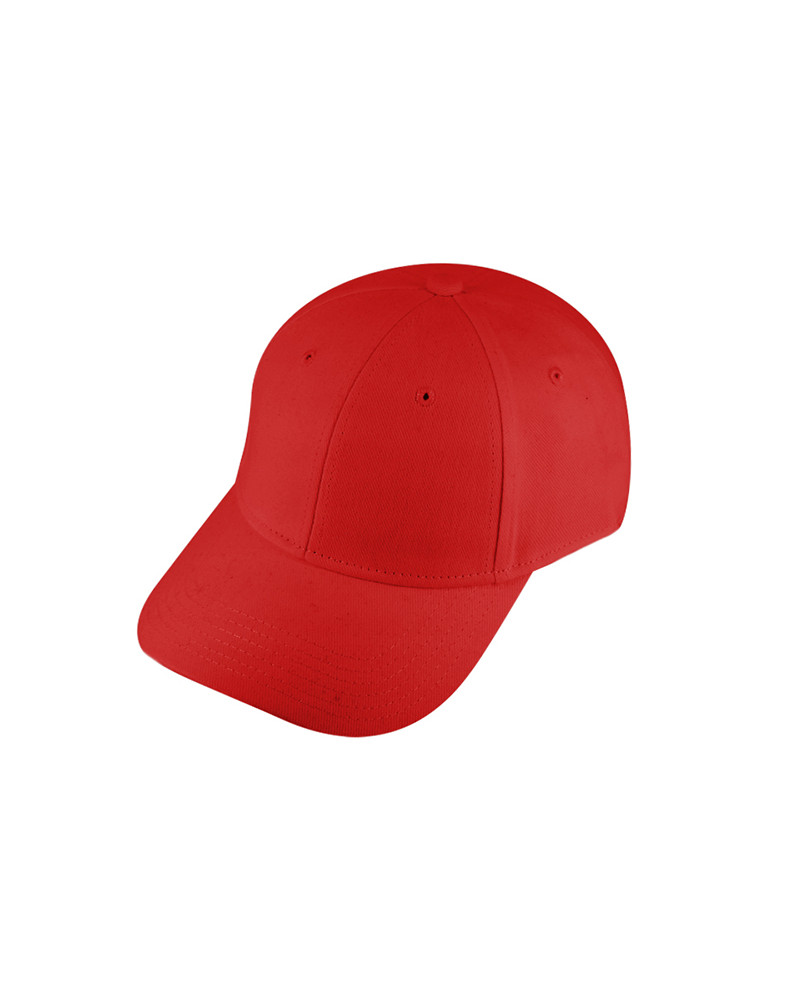 Casquette de baseball uni en coton coloris rouge vif - Chapo & Co Montargis