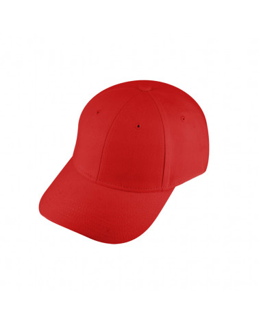 Casquette de baseball uni en coton coloris rouge vif - Chapo & Co Montargis