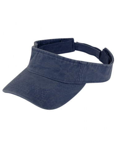 Visière de sport ou pour le golf en coton lavé coloris jeans