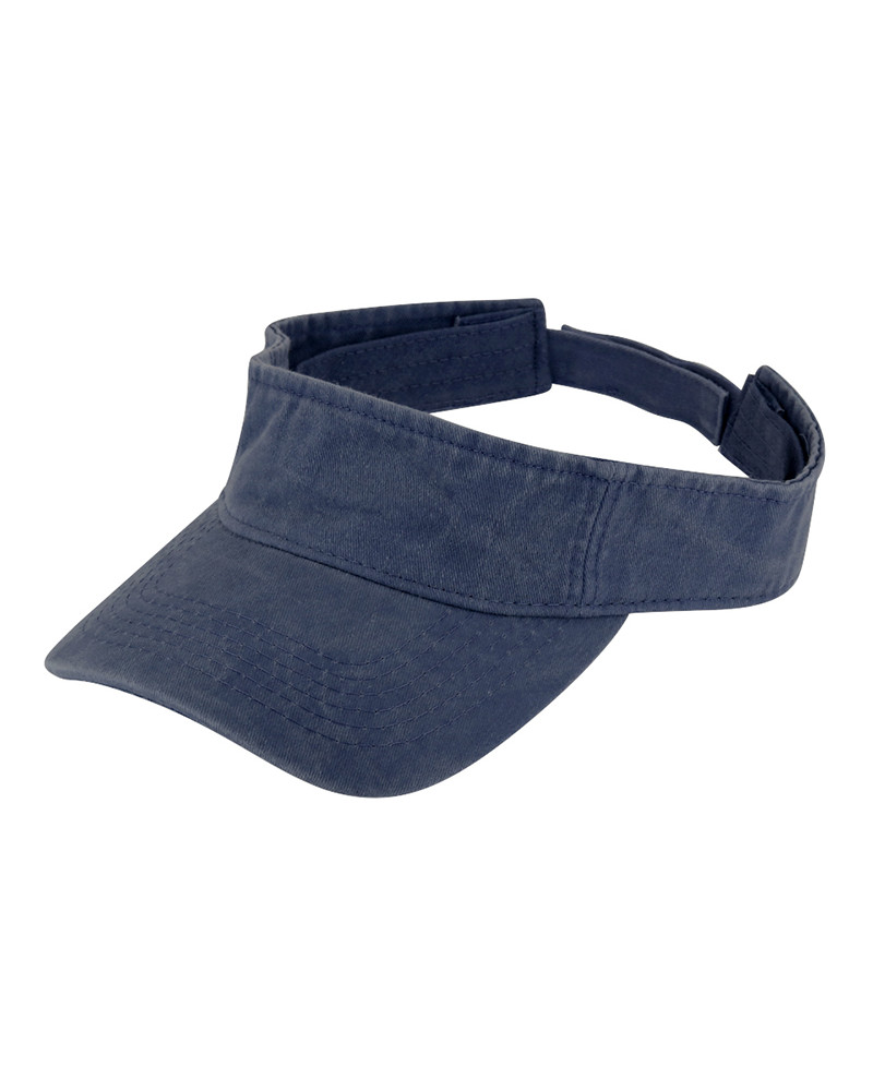 Visière de sport ou pour le golf en coton lavé coloris jeans